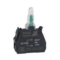 Блок световой OptiSignal D22 A45-SB-VM1 бел. 110-230 В AC/DC с защитой от наводок ZBVM1 КЭАЗ 362249