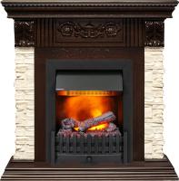 Dimplex Каминокомплект Luxemburg (каменный) - Сланец/Темный дуб с очагом Danville Black FB2