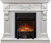 Royal Flame Каминокомплект Corsica - Матовый белый (Ширина 1100) с очагом Fobos FX M Black RC