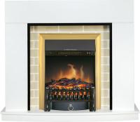 Royal Flame Каминокомплект Montana - Белый с очагом Fobos FX Brass