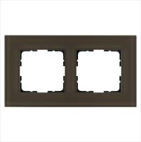 Рамка 2-м G-Glass стекло каперсовый Jasmart G1002GT