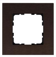 Рамка 1-м G-Metal метал. алюм. корич. Brown Jasmart G1001AZ