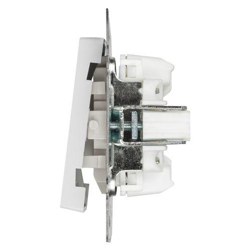 Переключатель 2-кл. СП Accent 6-107-01 10А IP20 250В AL/CU бел. Intro Б0063554