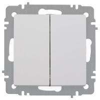 Выключатель Intro Accent 6-104-01 двойн. 10А-250В IP20 СУ AL/CU бел. Intro Б0063452