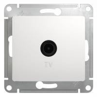 Розетка телевизионная проходная TV 1-м СП Glossa 4дБ механизм бел. SE GSL000192