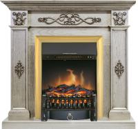 Royal Flame Каминокомплект Derby - Old silver с очагом Fobos FX Brass