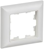 Рамка 1-м BRITE РУ-1-БрАБ арктич. бел./бел. IEK BR-M12-12-K91