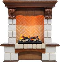 Dimplex Каминокомплект Pierre Luxe - Дуб / Шампань (Высота 975мм) с очагом Cassette 400 LNH-INT (с дровами)