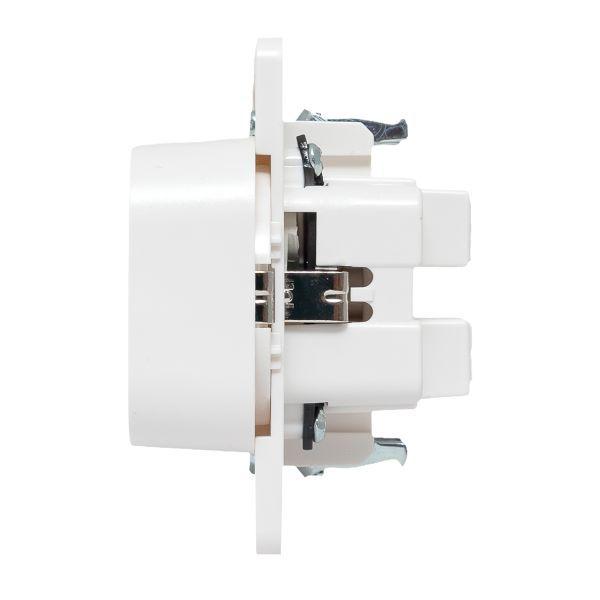 Розетка 2-м СП Стокгольм 16А IP20 с заземл. защ. шторки механизм бел. PROxima EKF EYR16-128-10