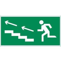 Знак "ПО ЛЕСТНИЦЕ ВВЕРХ ВЛЕВО" 180х90мм для аварийно-эвакуационного светильника Compact VARTON V5-EM04-60.004.040