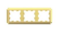 Рамка 3-м AtlasDesign Antique универс. зол. SE ATN101603