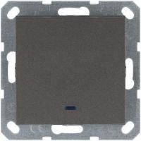 Переключатель проходной 1-кл. 10А IP20 с подсветкой механизм мокко Jasmart G3012NZ