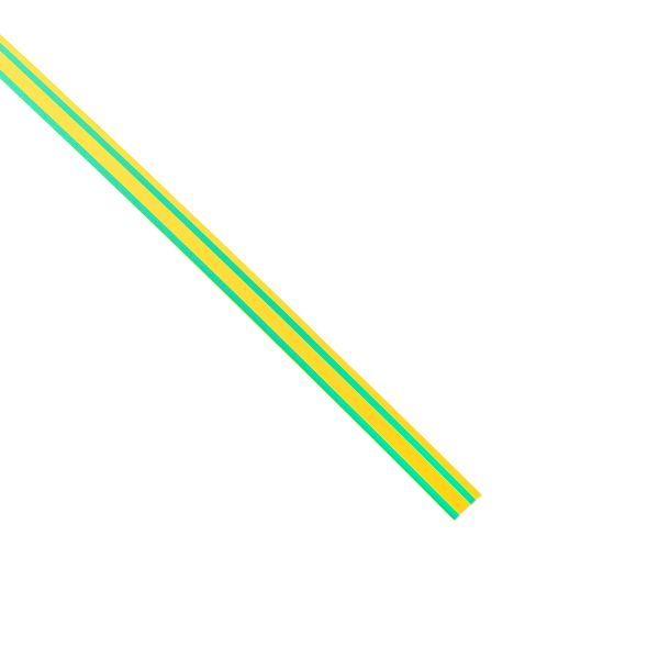 Трубка термоусадочная ТУТ нг 8/4 желт./зел. (уп.100м) EKF tut-8-yg