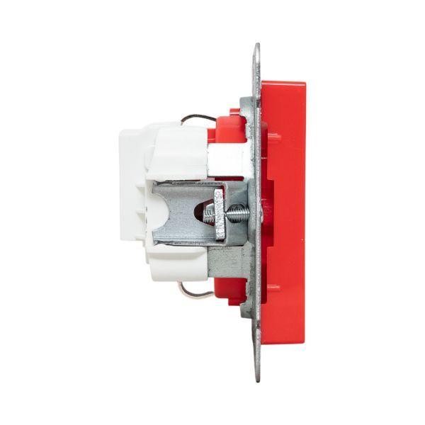 Розетка СП Эпика 16А с заземл. защ. шторки механизм красн. EKF UP1-SOR-111