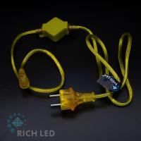 Блок питания универсальный для статичных и флэш изделий Rich LED. 2АF. Для соединения до 10 шт., провод  желтый, 220 В.