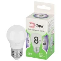 Лампа светодиодная GREEN LINE P45-8W-865-E27 GL 8Вт шар 6500К свет холод. E27 Эра Б0067022
