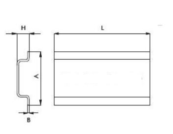 DIN-рейка неперфорированная 35х7.5мм L1000 оцинк. Cetinkaya Pano CP4985