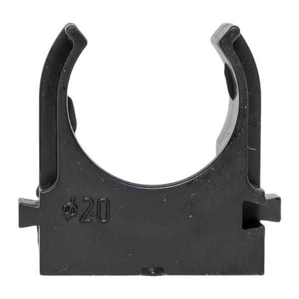 Держатель для труб (клипса) d25мм для монтажн. пистолета черн. (уп.100шт) Plast EKF derjp-z-25-black