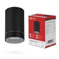 Светильник ПБУ ЦИЛИНДР-1хA60-NL-BL IP54 уличный потолочн. с подсветкой черн. IN HOME 4690612059143