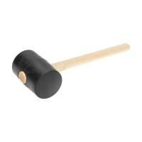 Киянка резиновая 1130 г, черная резина, деревянная рукоятка KRANZ