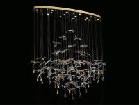 Подвесная люстра Newport 8220/140 С oval gold polished