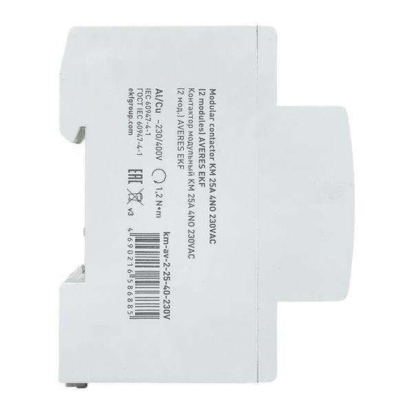 Контактор модульный КМ 25А 4NO 230В AC (2 мод.) AVERES EKF km-av-2-25-40-230V