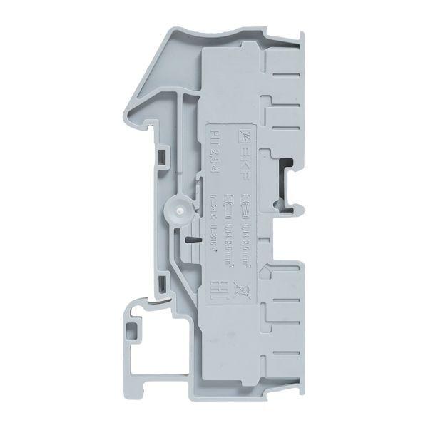 Колодка клеммная пружинная 2.5 Push-in 4 вывода сер. EKF PIT-2.5-4