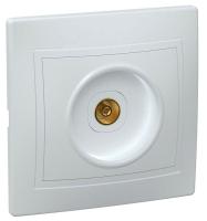 Розетка телевизионная TV 1-м СП Кварта РТВ10-КБ IP20 бел. GENERICA EAK10-K01-DM