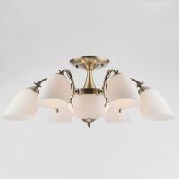 Люстра на штанге Eurosvet 22010/6+2 античная бронза