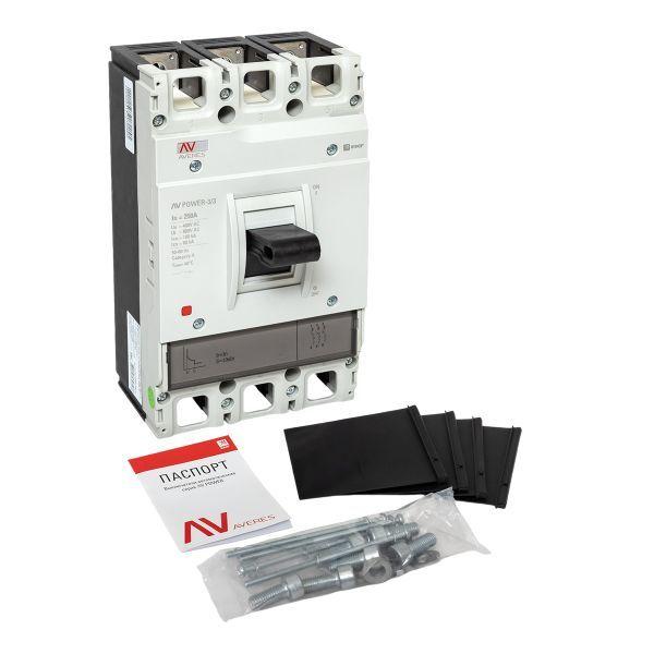 Выключатель автоматический 250А 100кА AV POWER-3/3 TR AVERES EKF mccb-33-250H-TR-av