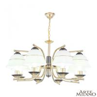 Подвесная люстра Arte Milano 301240/8 Bk/Gd