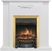 Royal Flame Каминокомплект Capri - Белое дерево делюкс с очагом Fobos FX Brass