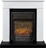 Royal Flame Каминокомплект Bergen (Разборный) - Белый с черным (Ширина 900 мм) с очагом Majestic FX M Black RC