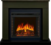 Royal Flame Каминокомплект Bergen 23 (Разборный) - Темная олива с очагом Vision 23 EF LED FX