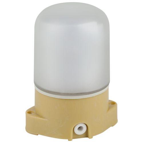 Светильник для бани НББ 01-60-007 пластик/стекло прямой IP65 E27 max 60Вт 137х107х84 сосна Эра Б0062262