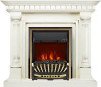 Royal Flame Каминокомплект Dallas - Слоновая кость с патиной с очагом Aspen Gold
