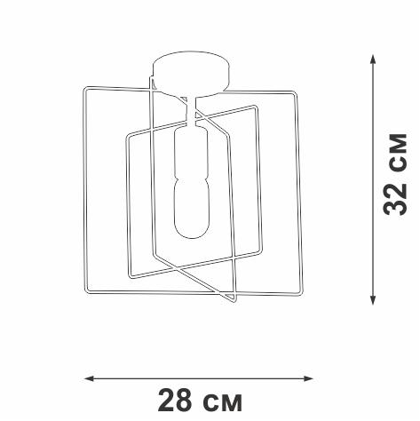 Люстра 1xE27 макс. 40Вт Vitaluce V3793-8/1PL