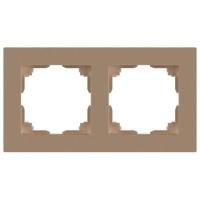 Рамка 2-м СП Accent 6-502-04 шампань Intro Б0063758