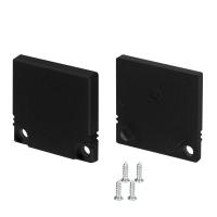 Заглушка SL-SLIM20-H20 BLACK глухая пластик (комплект) Arlight 047638