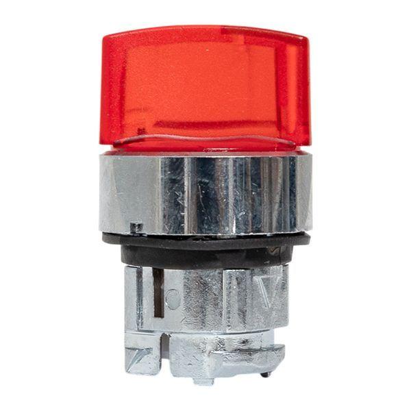 Механизм переключателя исполнительный ХB4 красн. на 2 положения возвратный без фиксации с подсветкой с короткой ручк IP65 EKF XB4BD2L-R-65