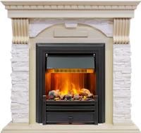 Dimplex Каминокомплект Dublin - Слоновая кость с патиной / Сланец крем с очагом Brookline Black