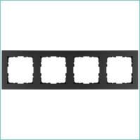 Рамка 4-м G-Classic антрацит Jasmart G1004B