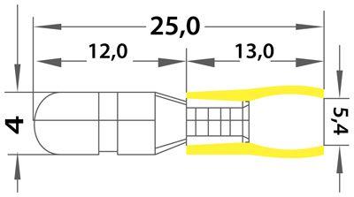 Разъем штекерный изол. (VM 5.5-156) REXANT 08-0531