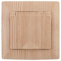 Розетка 1-м СП Solo 4-203-11 16А IP20 250В 2P+E Schuko с заземл. с крышкой сосна Intro Б0053665