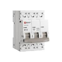 Выключатель автоматический модульный 3п B 13А 6кА ВА 47-63N PROxima EKF M636313B