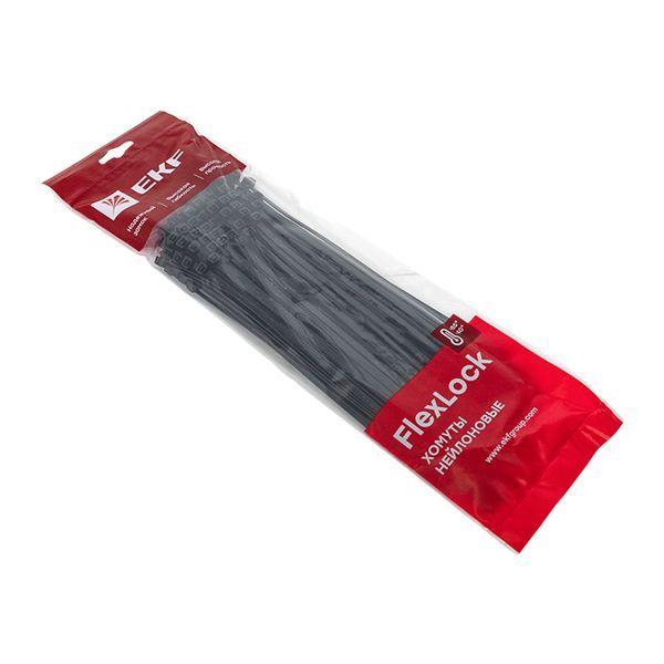 Хомут P6.6 4.8х250 FlexLock стандартный черн. (уп.100шт) PROxima EKF plc-fl-ctsb-4.8x250