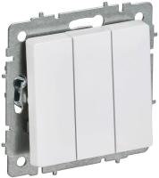 Выключатель 3-кл. СП BRITE ВС10-3-0-БрАБ 10А механизм арктич. бел. IEK BR-V30-0-10-K91