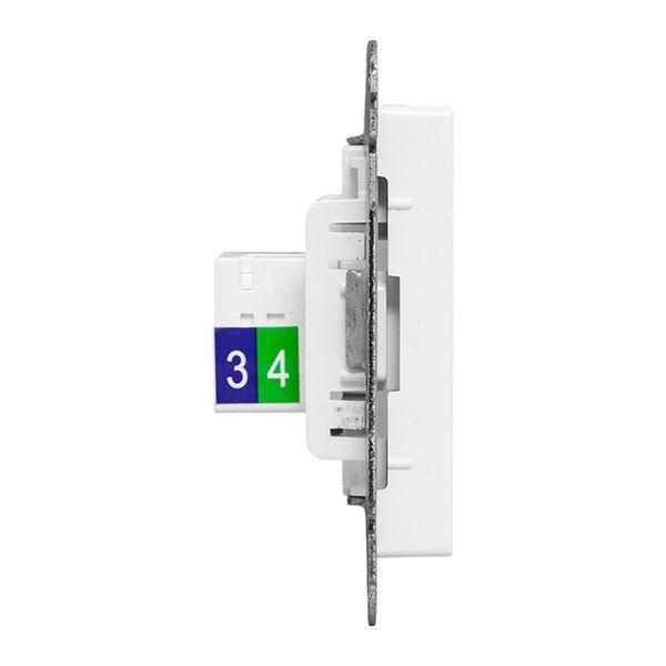 Розетка телефонная 1-м СП Эпика RJ11 механизм бел. EKF UP1-SOW-RJ11