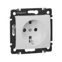 Розетка 1-м СП Valena 16А IP21 2P+E с заземл. защ. шторки немецк. стандарт механизм бел. (DIY-упак.) IEK 694269
