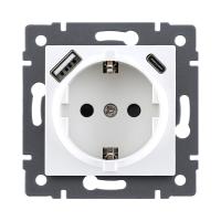 Розетка KOLLINGER REA-004WH